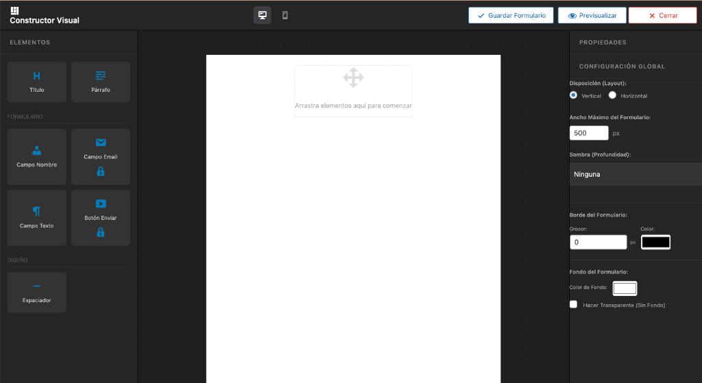 Configuración Global